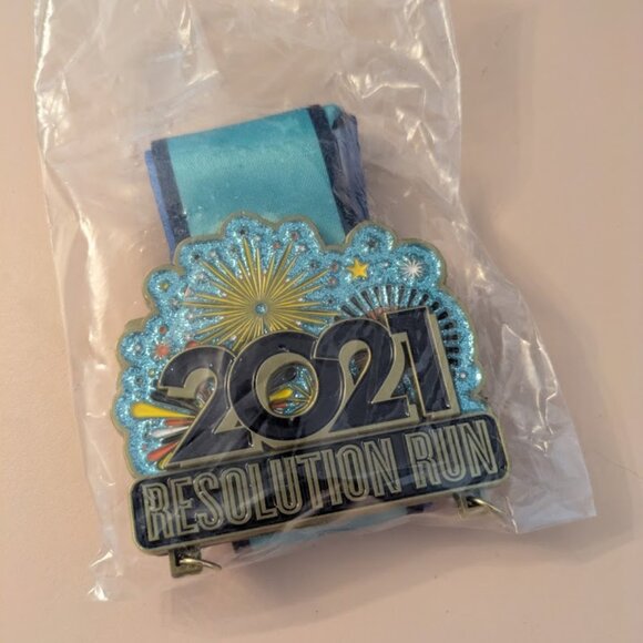 SET of THREE Virtual Race Medals (Rubik's Cube, New Years Resolutions, Bible) - Picture 3 of 5